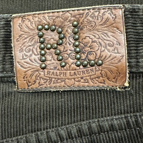 Ralph Lauren Sport Brown Corduroy Five-Pocket Mid-Rise Bootcut Jeans, Size 10 - Picture 7 of 7